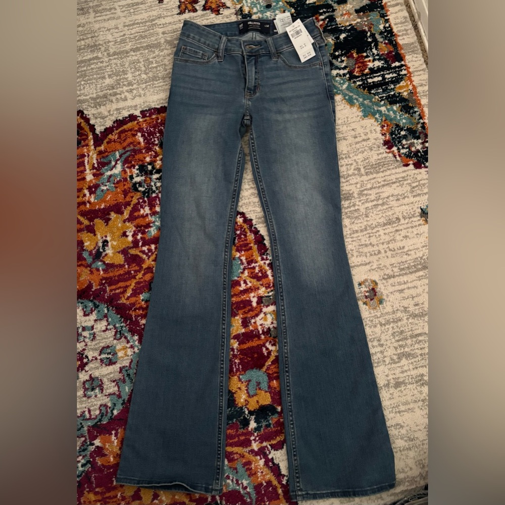 Hollister Women's Medium Blue Flare Jeans